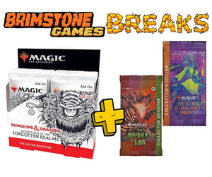 Brimstone Breaks - MTG 3.0 Forgotten Realms Collector Booster +2 Collector Packs!