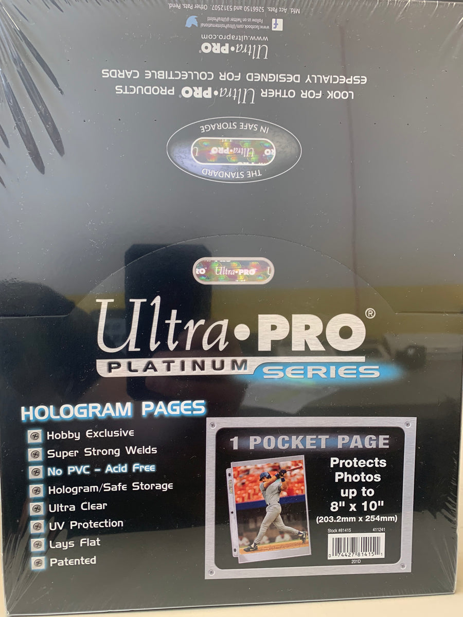 Ultra Pro 4-Pocket Toploader Size Secure Page Platinum Series Album Page