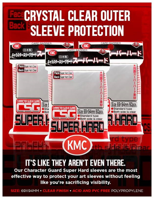 KMC Standard Size Perfect Fit Sleeves *HARD*
