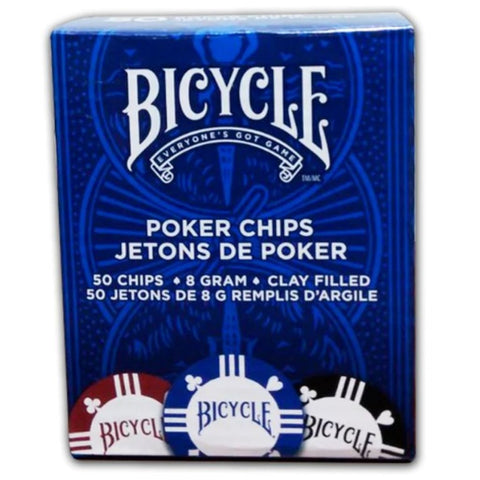 8 Gram Clay Filled Poker Chips - Bicycle