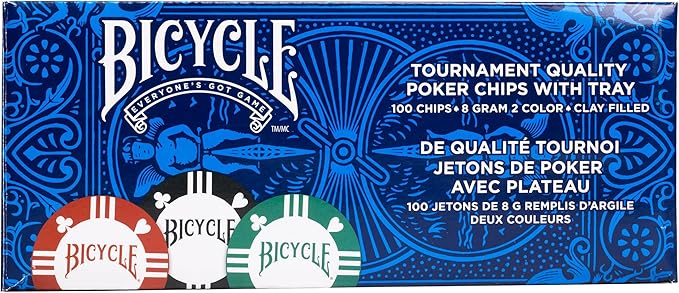 BICYCLE - PREMIUM 8g CLAY POKER CHIPS