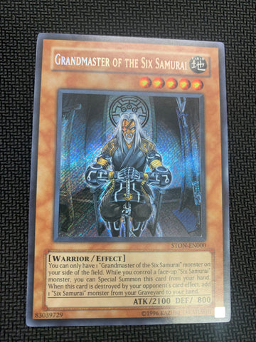 Grandmaster of the Six Samurai Secret Rare Unlimited Edition STON-EN000 - Yu-Gi-Oh! Single Cards