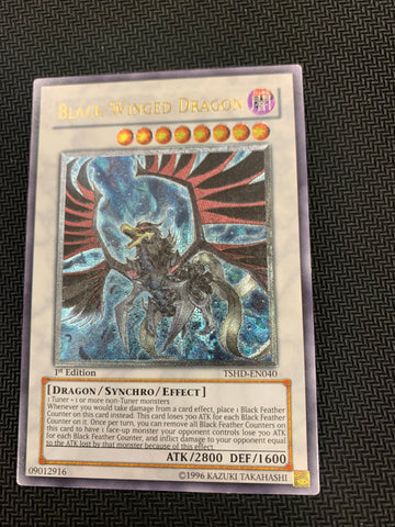 Black-Winged Dragon Ultimate Rare 1st Edition TSHD-EN040 - Yu-Gi-Oh! Single Cards