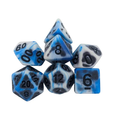 MDG Dice - Archaic Dark Blue Dice Set