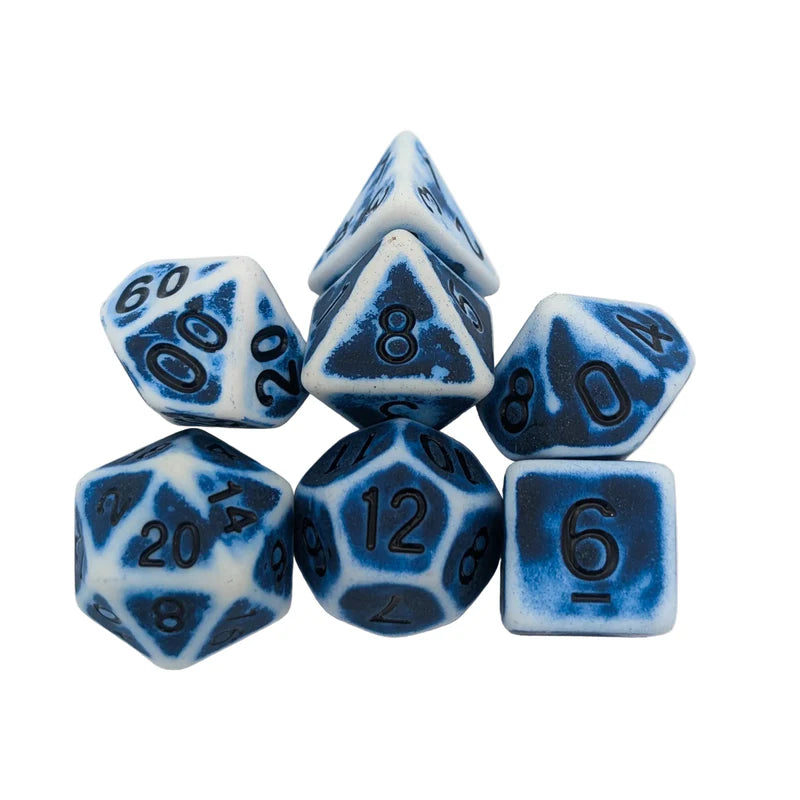 MDG Dice - Archaic Light Blue Dice Set