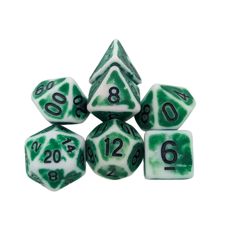 MDG Dice - Archaic Light Green Dice Set