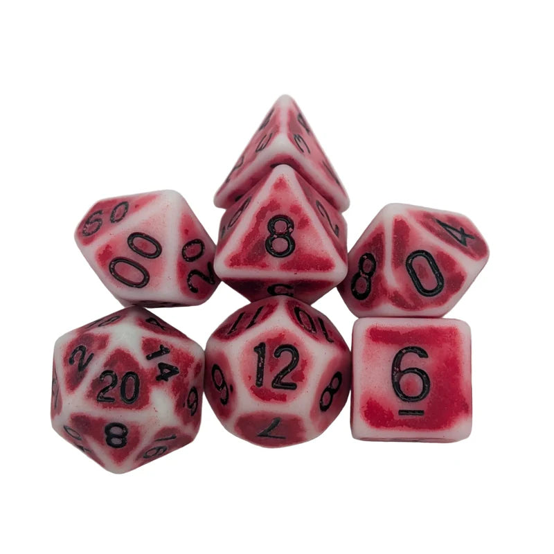 MDG Dice - Archaic Light Red Dice Set