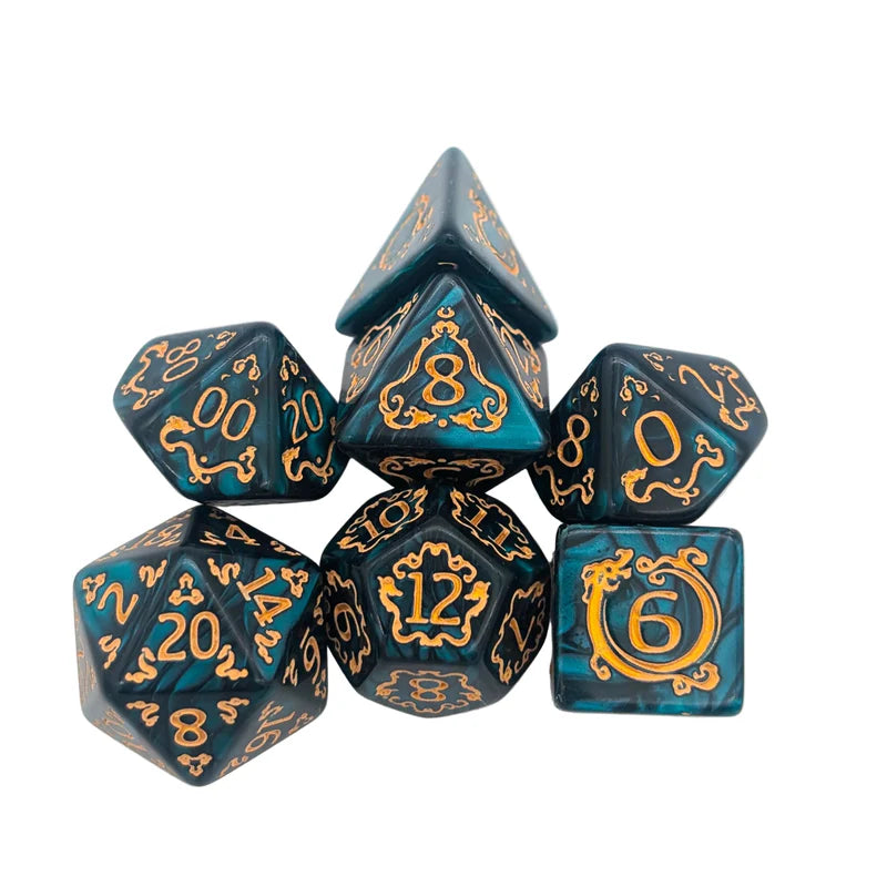 MDG Dice - Dragon Green Dice Set