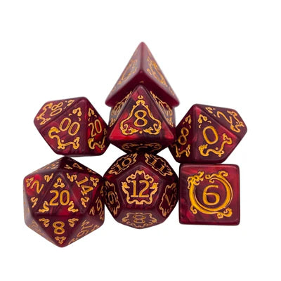 MDG Dice - Dragon Red Dice Set