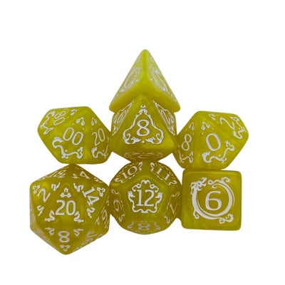 MDG Dice - Dragon Yellow Dice Set