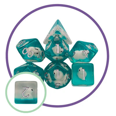 MDG Inclusion - Green Bunny Filled Dice
