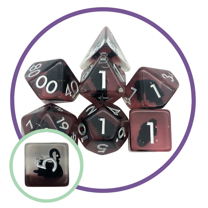 MDG Inclusion - Swan Filled Dice