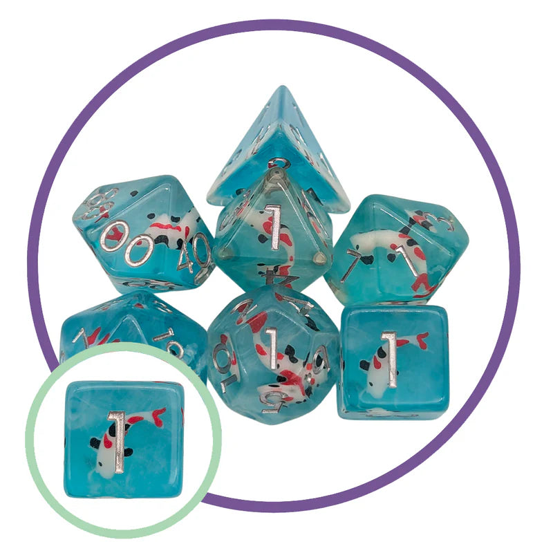 MDG Inclusion -  Koi Fish Filled Dice