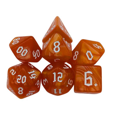 MDG Dice - Mist Orange Dice Set