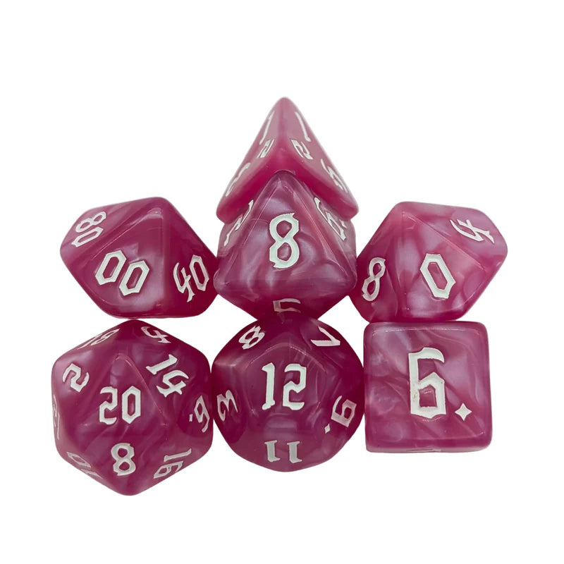 MDG Dice - Mist Pink Dice Set