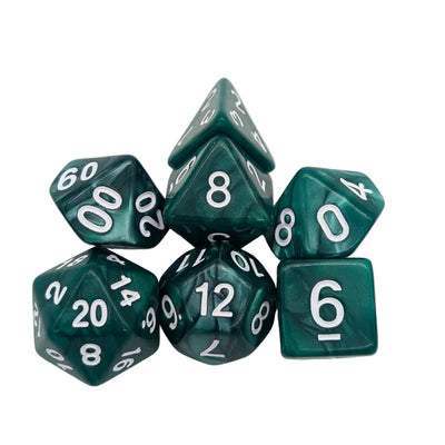 MDG Dice - Pearl Hunter Green Dice Set