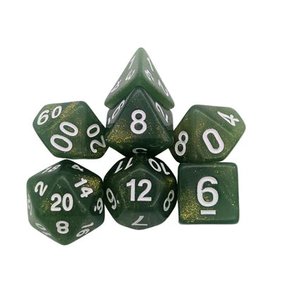 MDG Dice - Shimmer Jade Dice Set