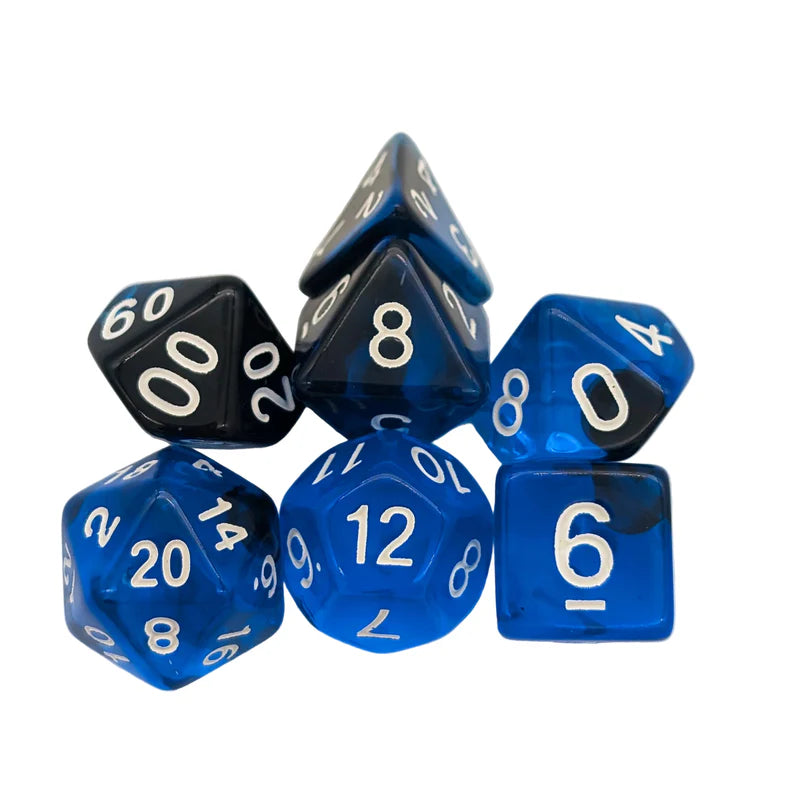 MDG Dice - Smoke Blue Dice Set