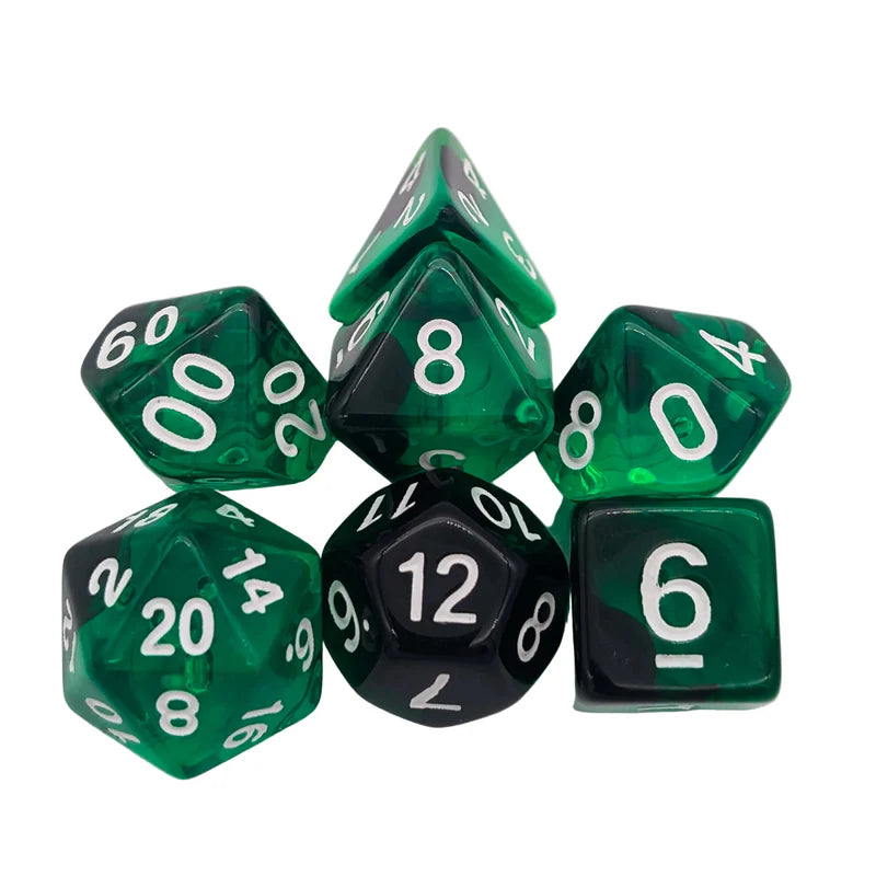 MDG Dice - Smoke Green Dice Set