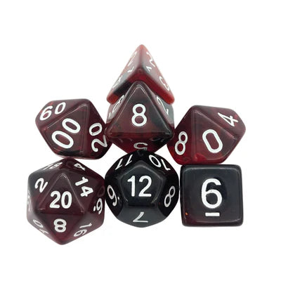 MDG Dice - Smoke Red Dice Set