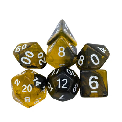 MDG Dice - Smoke Yellow Dice Set