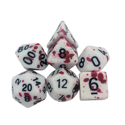 MDG Dice - Splatter Rouge Dice Set