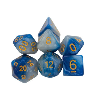 MDG Dice - Two Tone Seafoam Dice Set