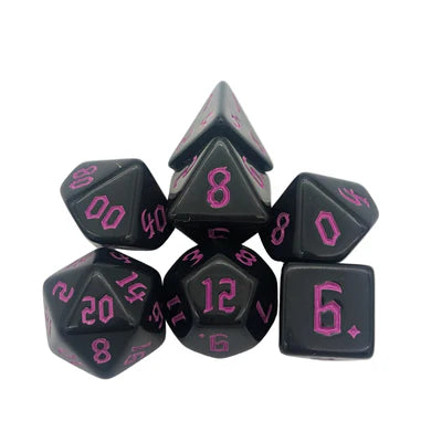 MDG Dice - Witch Pink Acrylic Dice Set