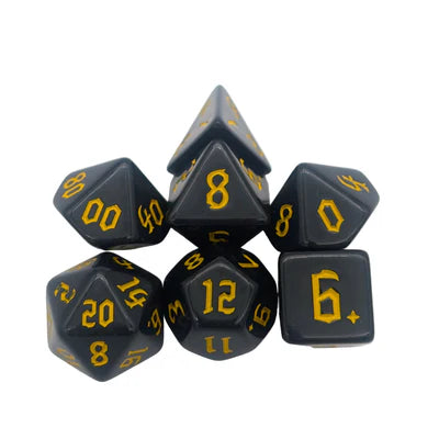 MDG Dice - Witch Yellow Acrylic Dice Set