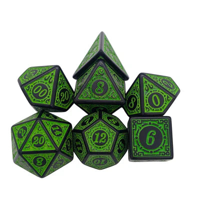 MDG Dice - Zoltar Green Acrylic Dice Set