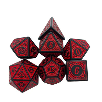 MDG Dice - Zoltar Red Acrylic Dice Set