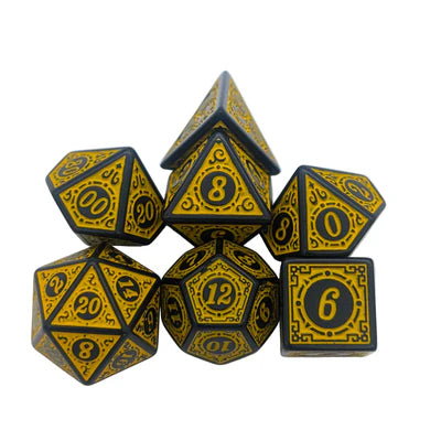 MDG Dice - Zoltar Yellow Acrylic Dice Set
