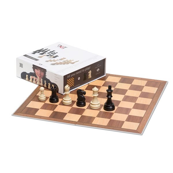 Chess Starter Box - Grey (Pieces + Board)