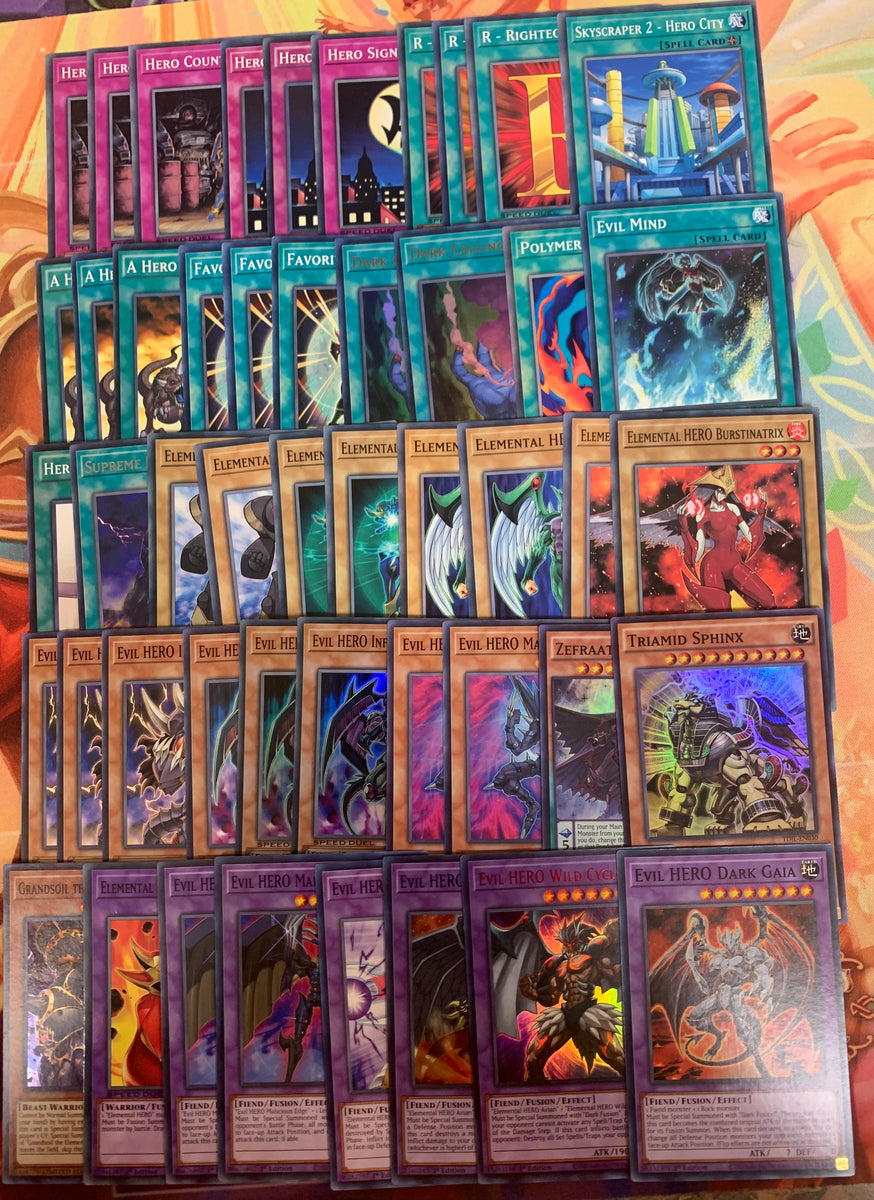 Evil Hero Deck (48 cards) - Yu-Gi-Oh! Custom Deck/Core – Brimstone Games