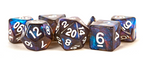 Acrylic 7 Dice Set Stardust Galaxy 16mm