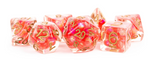 Resin 7 Dice Set Pearl Red w/Copper 16mm