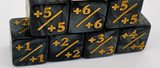 Pearl Black +/+ (MDG Dice - Counter Dice)