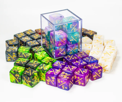 Pearl Black +/+ (MDG Dice - Counter Dice)