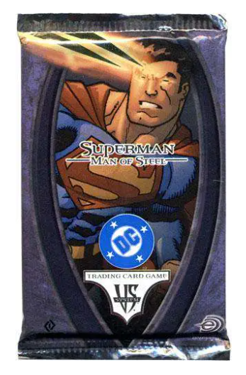 Marvel VS System Trading Card Game Superman - Man of Steel (1st ed) Booster Pack