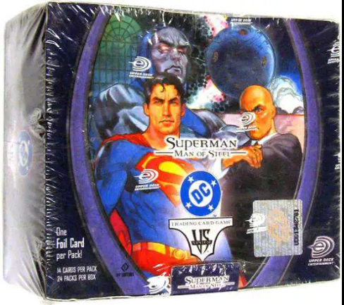 Marvel VS System Trading Card Game Superman - Man of Steel (1st ed) Booster Box
