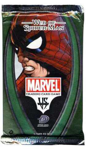 Marvel VS System Trading Card Game Web of Spider-Man (1st ed) Booster Pack