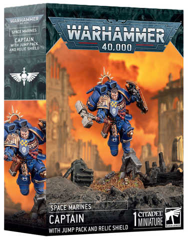 Space Marines: Captain with Jump Pack and Relic Shield