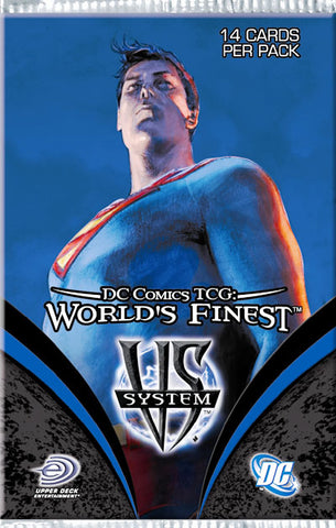DC VS System Trading Card Game World's Finest Booster Pack