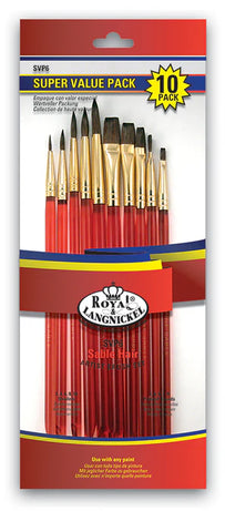 10pc Sable Brush Set