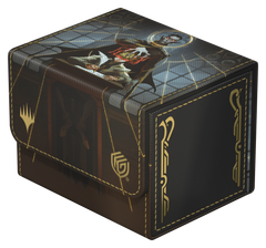 UG DECK CASE SIDEWINDER 100+ XENOSKIN MTG SECRETS OF STRIXHAVEN - BLACK MYTHIC (ALT ART)