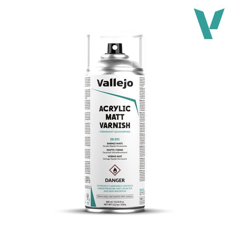 VALLEJO: AEROSOL MATT VARNISH 400ML