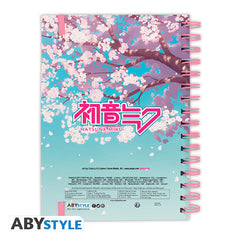 HATSUNE MIKU NOTEBOOK A5 SPIRALE CHERRY BLOSSOM