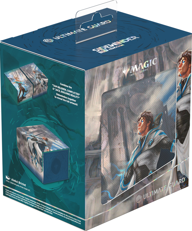 UG DECK CASE SIDEWINDER 133+ XENOSKIN MTG REALITY FRACTURE - JACE, BUILDING REALITY