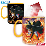 ONE PIECE MUG HEAT CHANGE LUFFY & SABO 460ML