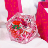 Valentine's Rose Snowglobe D20 54mm - Sirius Dice